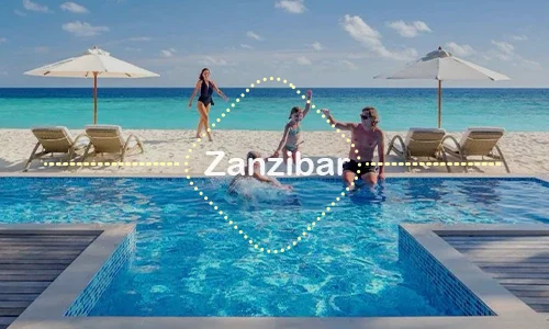 Airplane ready for departure from Tanzania